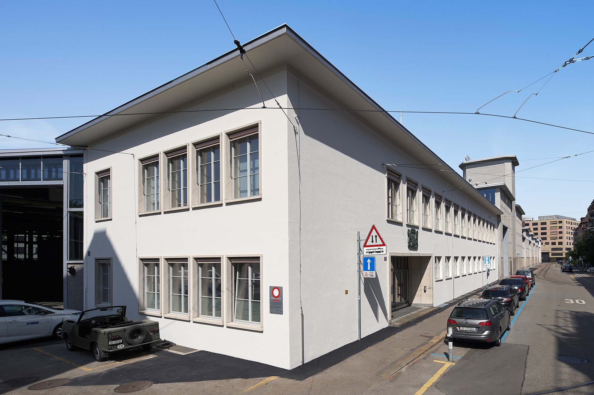 Dienstgebäude Tramdepot Elisabethenstrasse 15 (Bild: Dominic Büttner, Zürich)